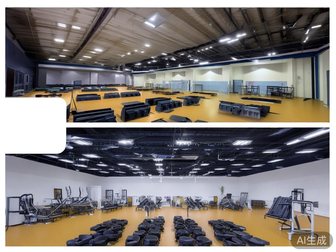 2.&nbsp;多功能厅与健身区
除了主要的比赛区域，米乐